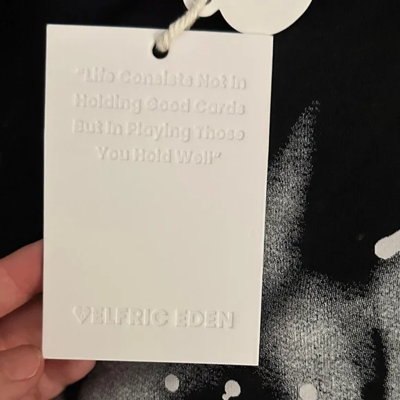 Aelfric Eden Black Sweater with White Graffiti - Picture 8 of 8